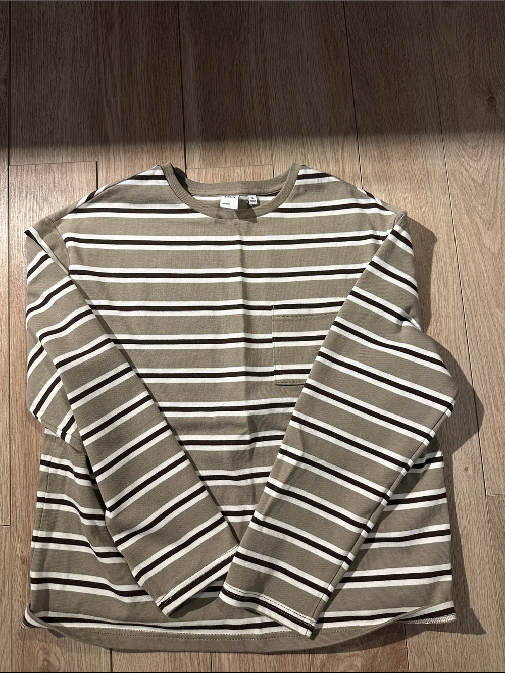 TNA Might Cotton Long Sleeve - Birch, Taupe and Rich Mocha
